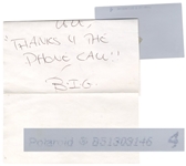 Notorious B.I.G. Signed Note & Mugshots -- Written From Prison in 1995, Very Rare